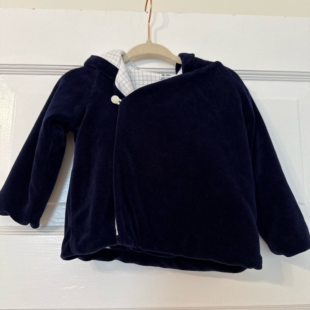 Ralph Lauren Dark Blue Baby Velvet Jacket